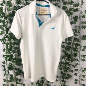 3 for 18 👏🏻 White Hollister Men’s Polo